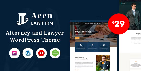 Aeen - Attorney and Lawyer WordPress Theme Logo